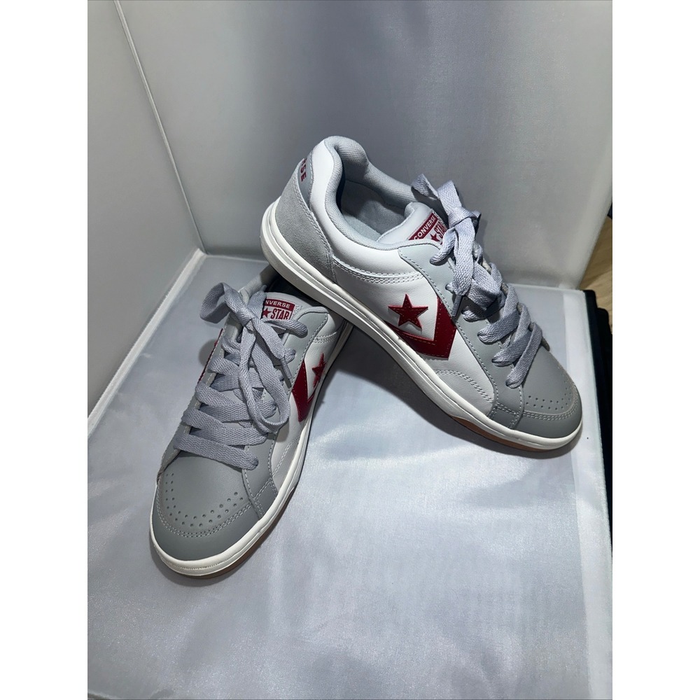 Converse El Distrito 2.0 M9 Grey White Burgundy Low Top Sneakers Rare Sample